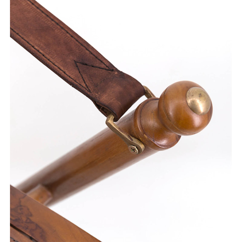 Genuine Leather Folding Chair