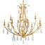 Lustre étagé de style bougie à 12 lumières Prosecco