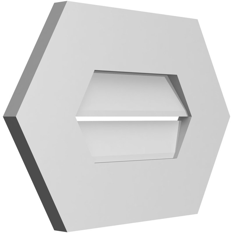 Évent horizontal fonctionnel à pignon en uréthane à surface horizontale Signature, H 12 po x l 18 po x P 1 po