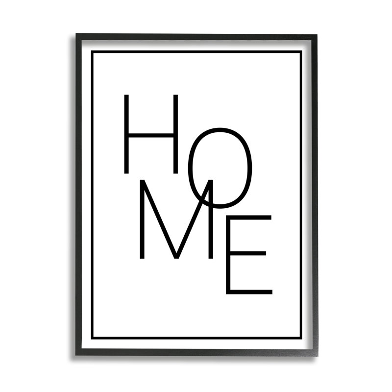 «Minimal Home», estampe numérique encadrée par Daphne Polselli, H 30 po x l 24 po x P 1,5 po, Giclée encadrée noir minuit