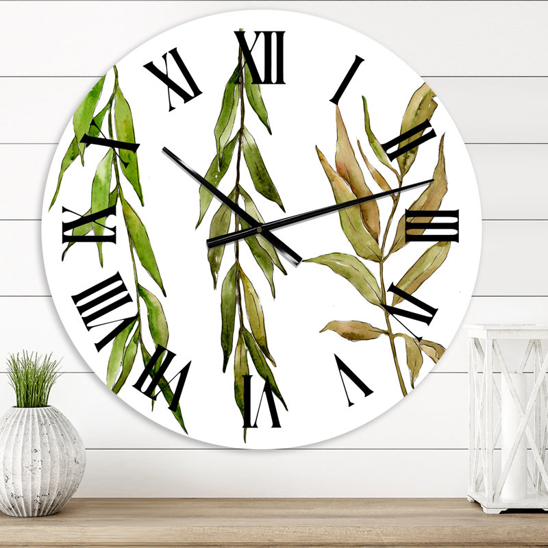 Three Willow Branches - Horloge murale, Moyenne