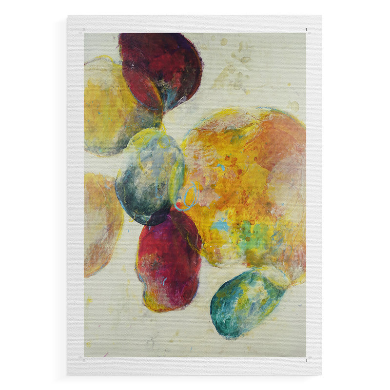 Earthy Fragments I - Impression sur toile seulement - NON-CADRE, H 18 po x l 12 po