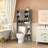 68''H Freestanding Over The Toilet Storage Cabinet with Fluted Door-335282520