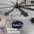 62''/72" 8-blade Modern Smaart Ceiling Fan With Dimmable 5cct Led Lights And Remote Control And App-1551119468-1551119470-1551119469
