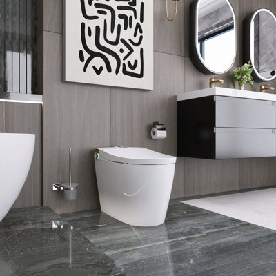 27 In. X 16 In. Ceramic Freestanding Flatbottom Soaking Bathtub