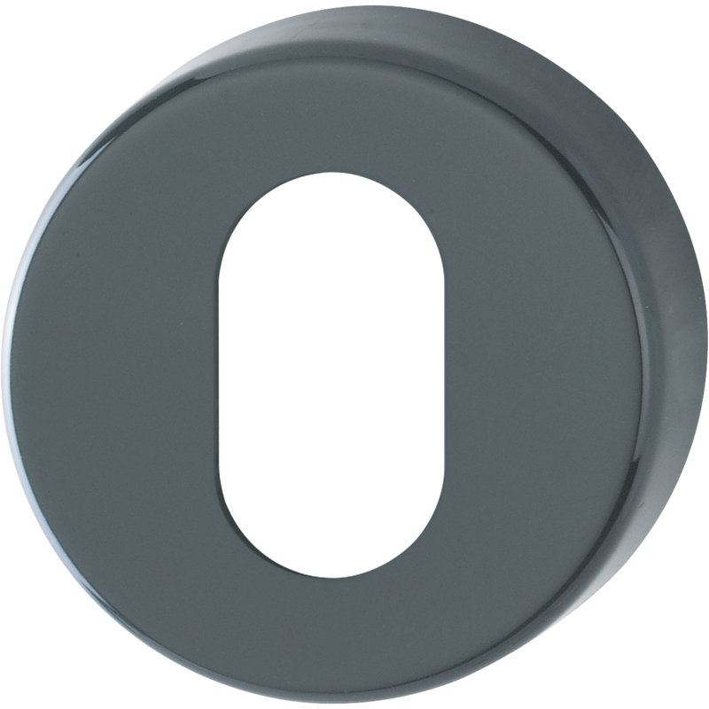 Amayrany Brescia Oval Profile Escutcheon (Pair), Anthracite Grey