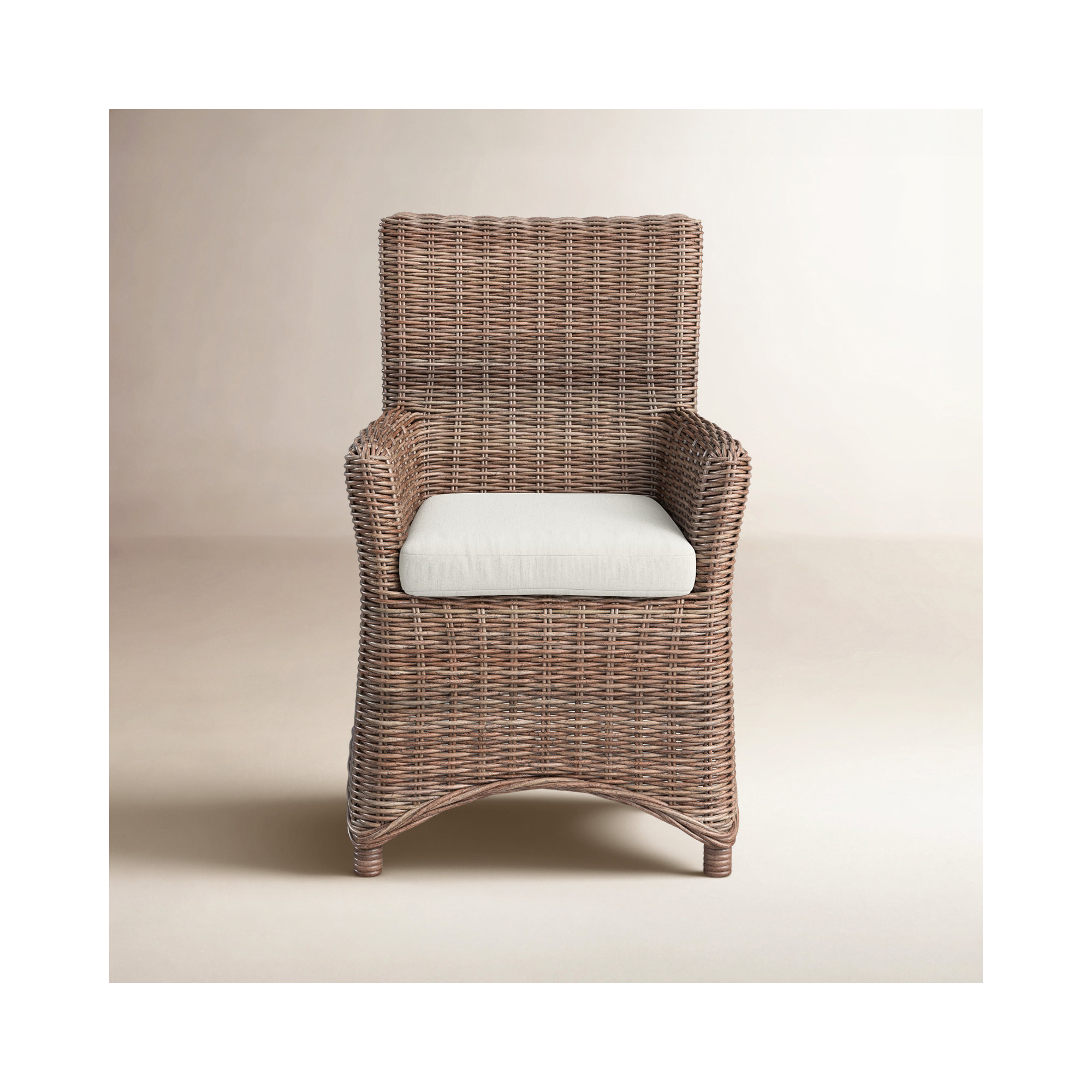 Frony Arm Chair in Taupe