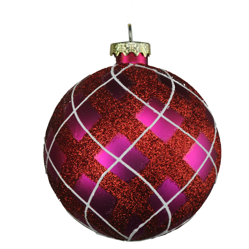 Ornement boule, Fuchsia