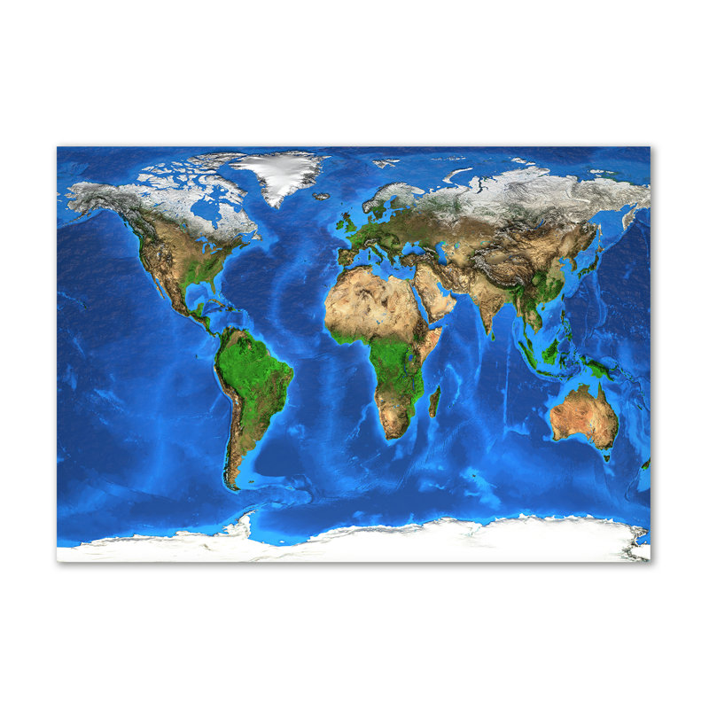 World Map - Wrapped Canvas Print