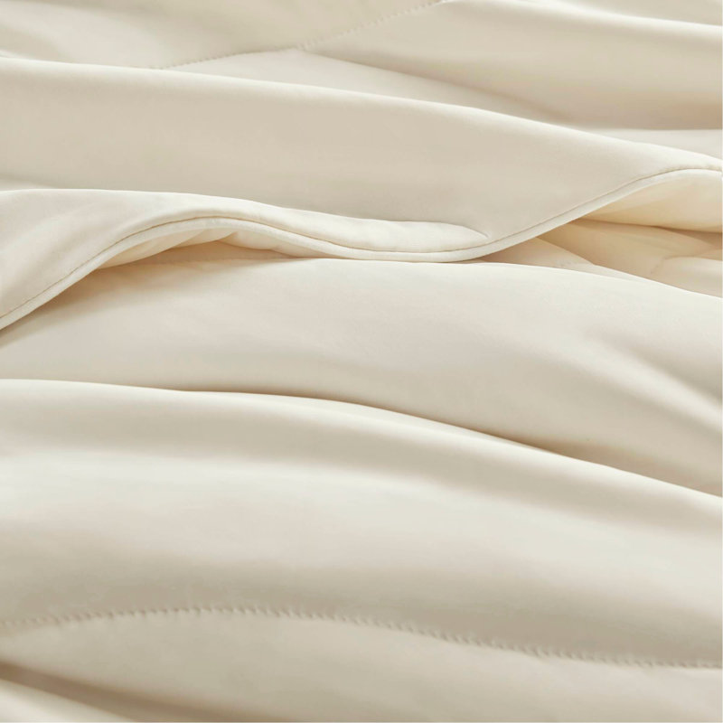 Couverture d'édredon réversible 1 pièce Tencel, Édredon double, Ivory