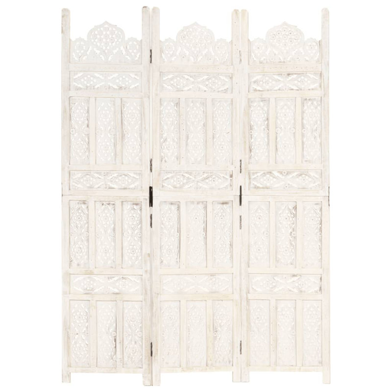 Shenandoah 165cm H Folding Room Divider, White, 3