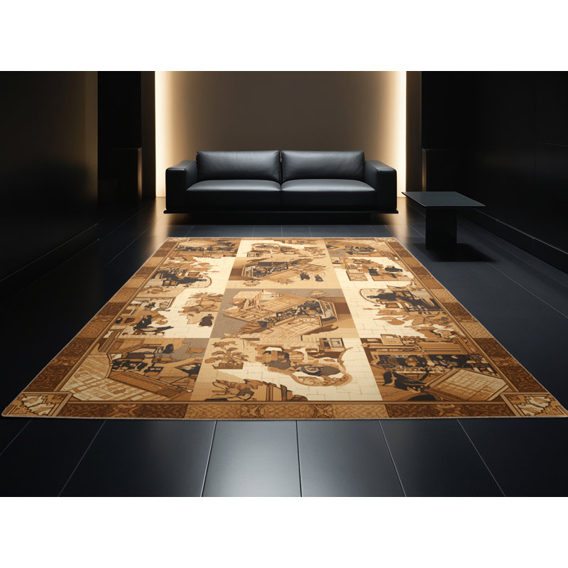 Tapis en peluche douce et moelleuse Dylan, 6x9