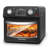 12.5 Quart 7-in-1 Convection Toaster Oven, 1500W, 5 Pre-set Menus, Roast, Bake, Grill, Broil, Toast, Dehydrate, Defrost, Stainless Steel, Black