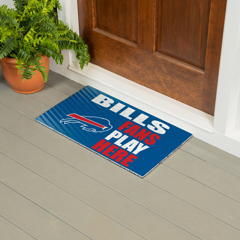 Tapis en PVC pour ventilateur Buffalo Bills, 28 po x 16 po
