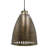 13"H Ghevont 1-Light Brushed Brass Single Bell Pendant