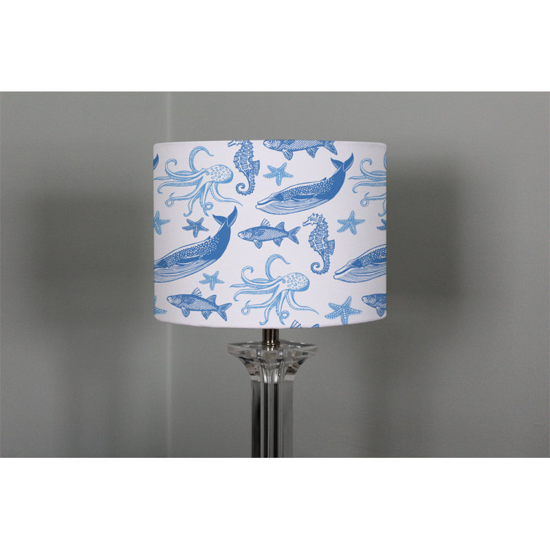 Cotton Drum Lamp Shade ( Uno ), 25cm H x 40cm W x 40cm D