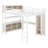 Loft Bed With Integrated Wardrobe, L-Shaped Desk, And Storage Shelves For Kids, Teens, And Adults-1739348896