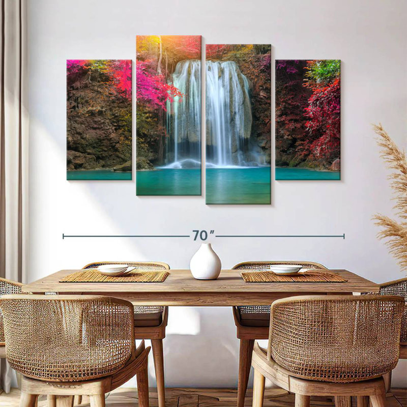 Marchelle Amazing Erawan Waterfall, 42" H x 68" W