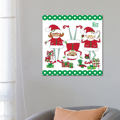 Nice Elves 1 Piece Wrapped Canvas Wall Art