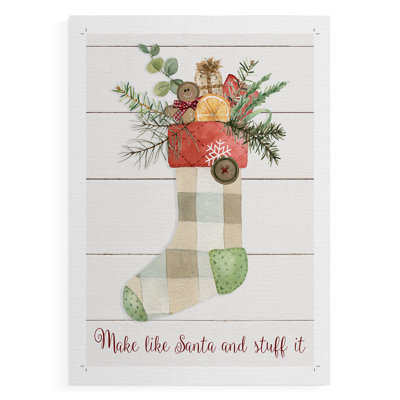 Comfy Cozy Stocking IV - Impression sur toile seulement - NON-CADRE