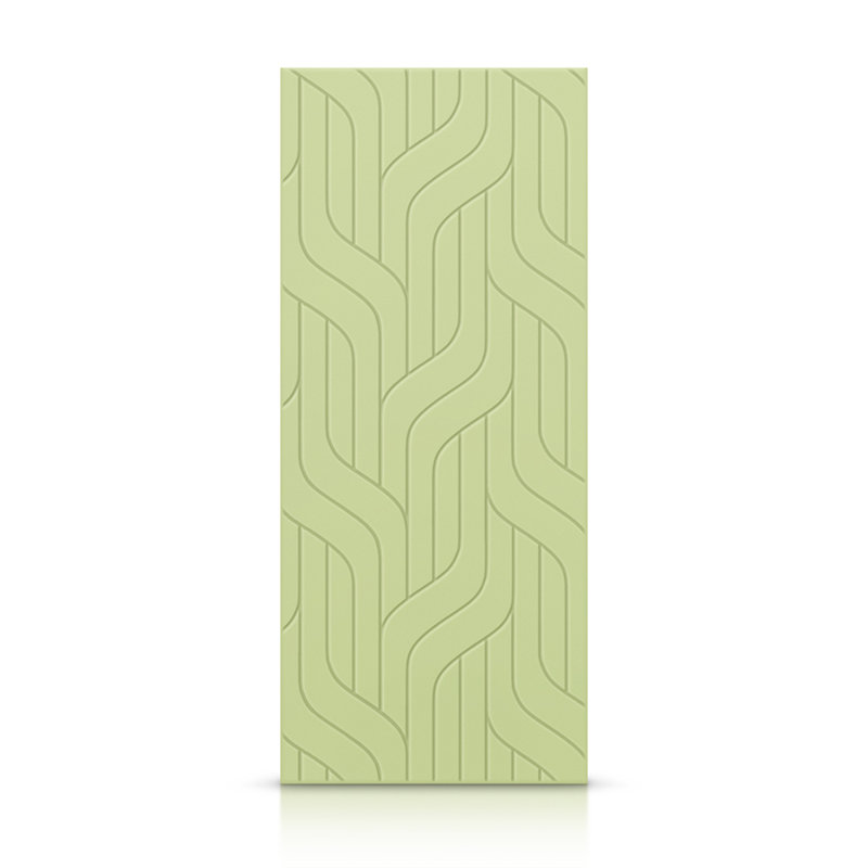 Porte standard à panneaux en bois manufacturé, Vert sauge, 42 po x 80 po