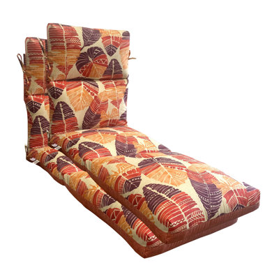 Outdoor 5'' Chaise Lounge Seat / Back Cushion