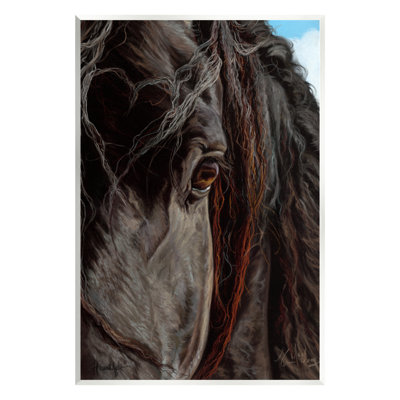 Portrait de cheval Ax-199-Wood
