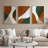 Framed Canvas Wall Art, Vintage Abstract Wall Canvas Prints 16"x24"-1825155468-1825155470