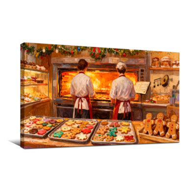 Boulangeries de Noël dans la cuisine avec biscuits et pain d'épices