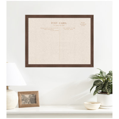 Tableau d'affichage en lin encadré en tissu