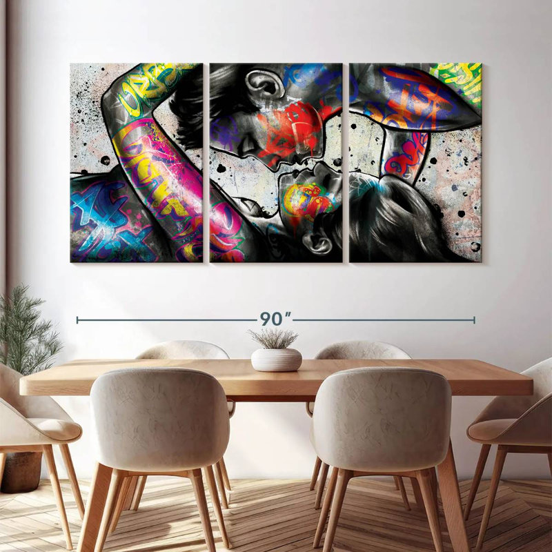 Impression sur toile Urban Couple, H 45 po x l 92 po
