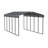 Galvanized Steel Carport, 12X24X9-90469433