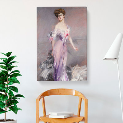 Portrait Of Mrs Howard-Johnstone by Giovanni Boldini - Wrapped Canvas