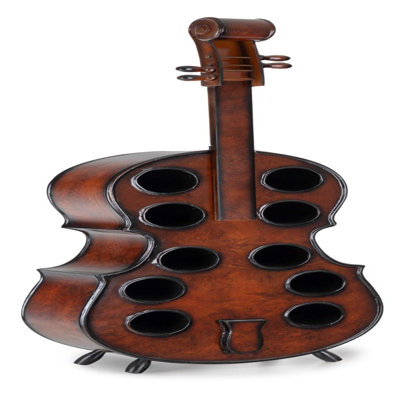 Bufford Wine Bottle Rack in Brown