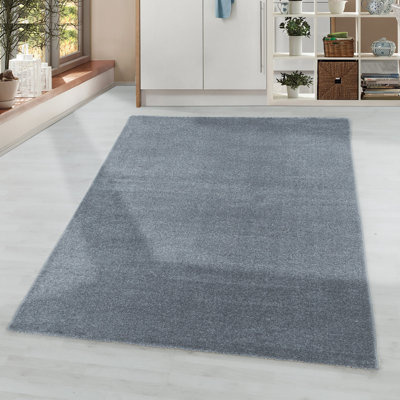 Eustache Solid Colour Flatweave Area Rug