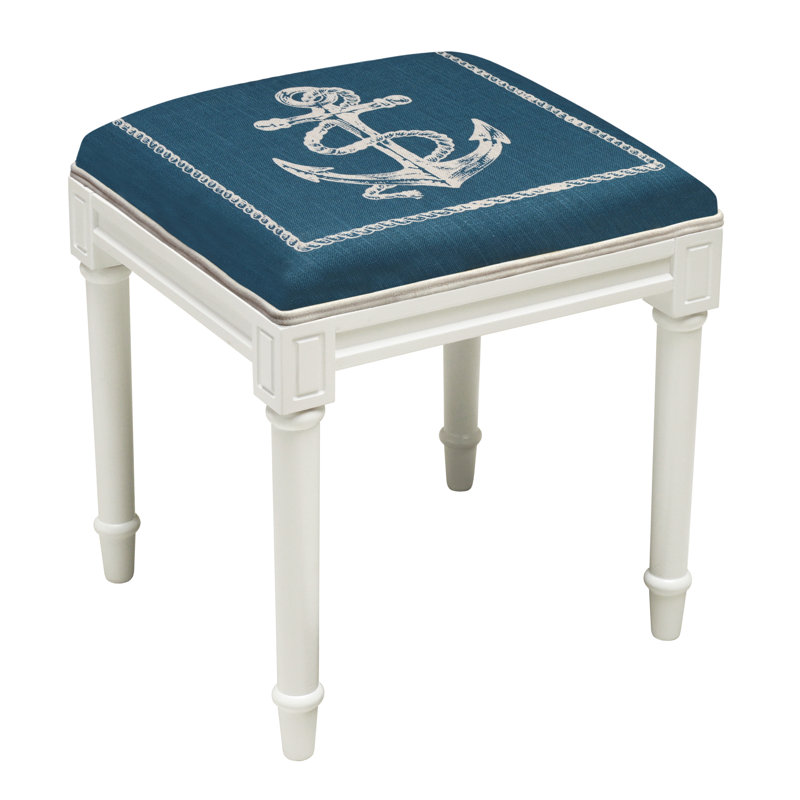 Tabouret de coiffeuse en bois massif Fernon