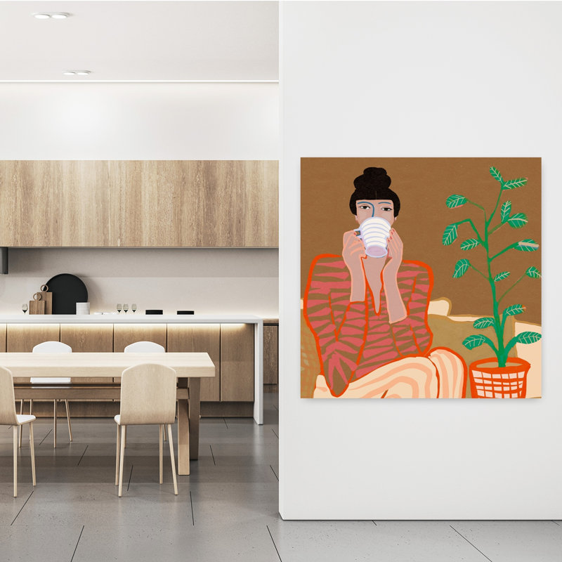 Art contemporain contemporain, H 48 po x l 48 po