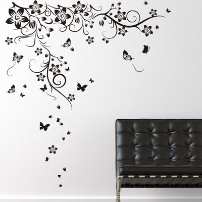 Plants & Flowers Non-Wall Damaging Wall Decal