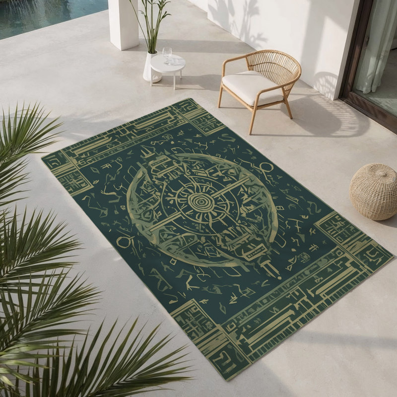 Skyward Journey Indoor And Outdoor Area Rug, Rectangle 8' x 10'
