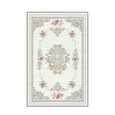 Elegant Hall Carpet, 31.5 x 78.7 inches | 100% Polyester, 0.4 inch Pile Height | Antibacterial, Non-Slip PVC Felt Dot Underside | Machine Washable, Durable Woven Design | Perfect for Entryways & Living Spaces