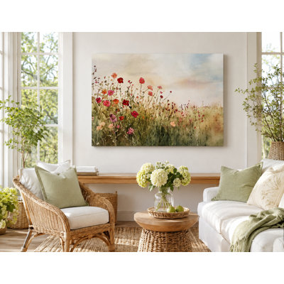Art mural sur toile tendue Wildflower Meadow
