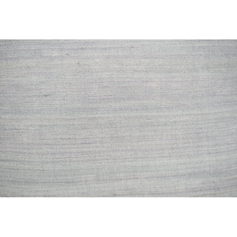 Coussin en soie brute 18 po, Gris clair