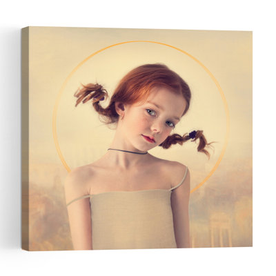 Innocent Girl With Halo Contemporary Wall Art Print