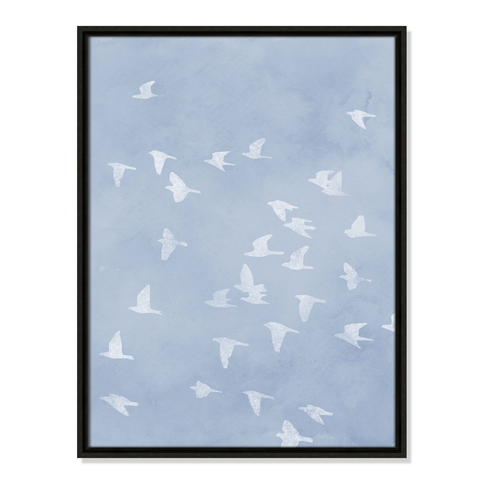 Flying Friends Print by Marcus Prime, 19.5'' W x 25.5'' H, Espresso Floater