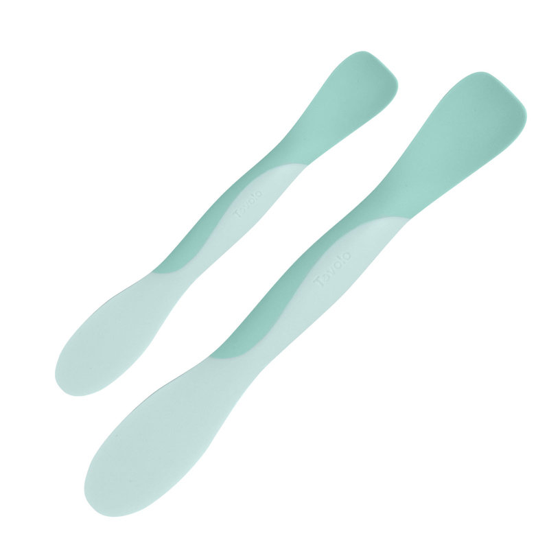 Ensemble de 2 outils d'écartement en silicone, vert écume de mer Tovolo, Aqua Seafoam Green