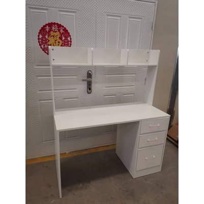 Bureau d'ordinateur avec tiroirs et tablettes