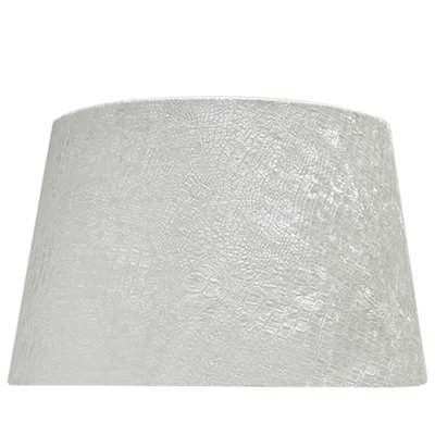 Echols Velvet Empire Lamp Shade in White