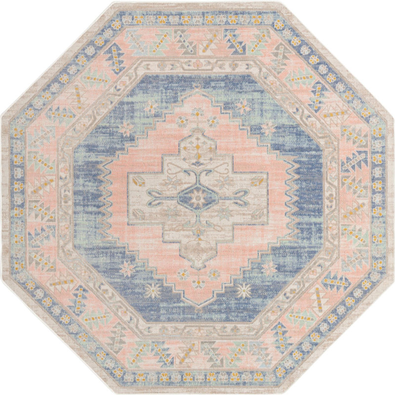 Shauntrelle Oriental Indoor Rug, Octagon 7'1" x 7'1"