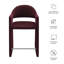 Tabouret de comptoir en velours Performance 37 po Talia-406623764-406623767