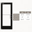 36 po X 84 po Porte commerciale en aluminium noir droite / extérieure-123553620-123553623